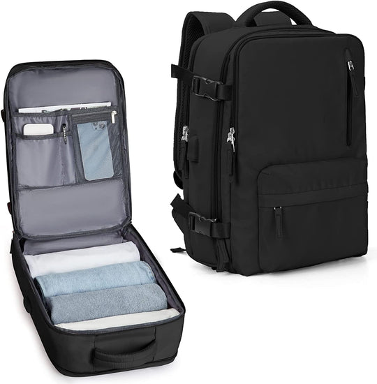 Reisrugzak 40L Waterdicht – Schoenvak, USB-poort & Laptopvak