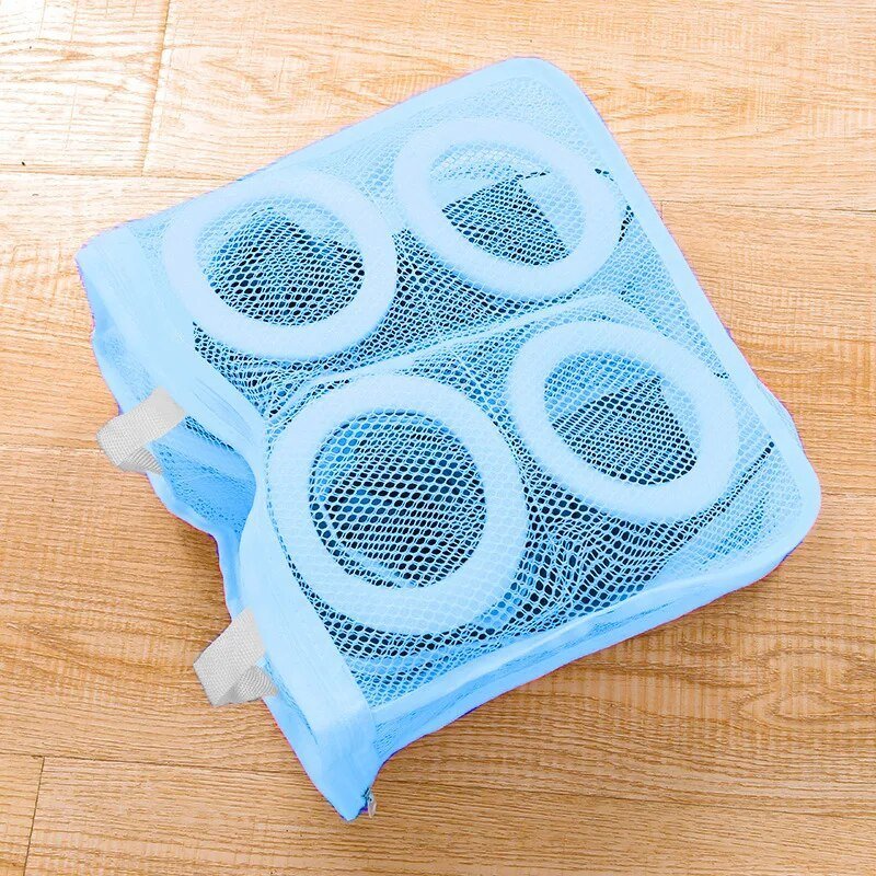 Schoenenwaszak – met Steunspons voor de Wasmachine