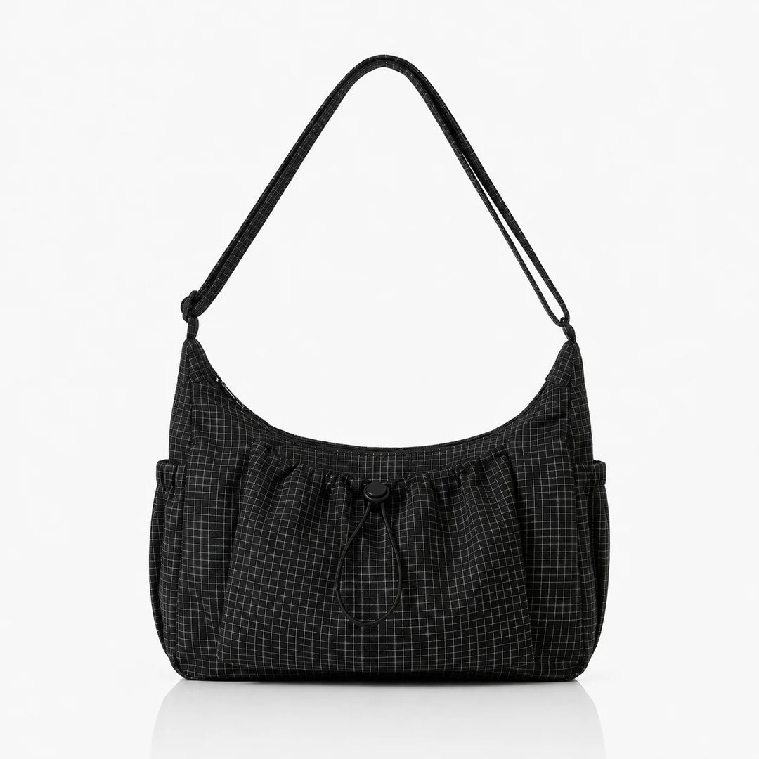 Schoudertas Dames – Ruim met Geruit Dessin