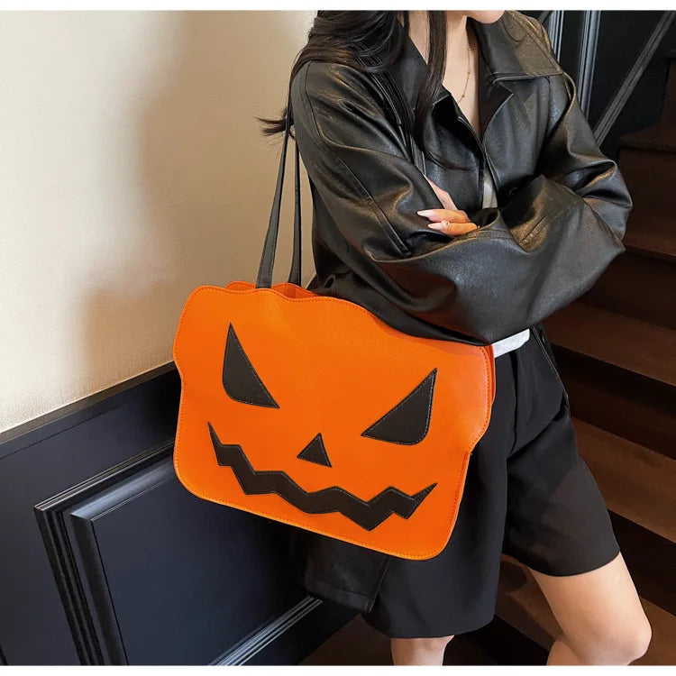 Schoudertas Pompoen – 3D-Vorm voor Halloween