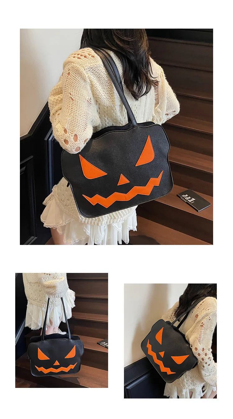 Schoudertas Pompoen – 3D-Vorm voor Halloween