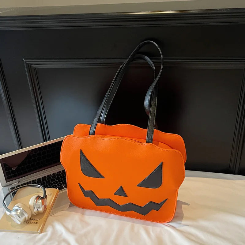 Schoudertas Pompoen – 3D-Vorm voor Halloween