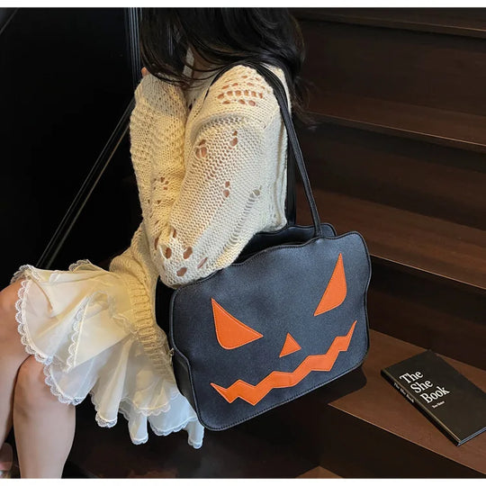 Schoudertas Pompoen – 3D-Vorm voor Halloween