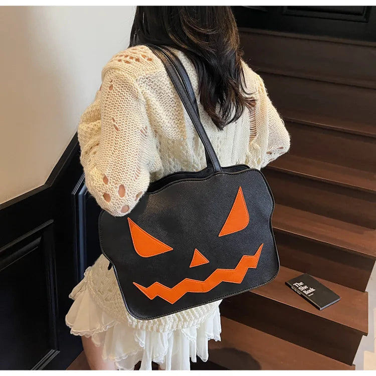 Schoudertas Pompoen – 3D-Vorm voor Halloween