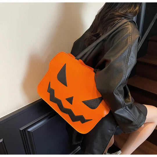 Schoudertas Pompoen – 3D-Vorm voor Halloween