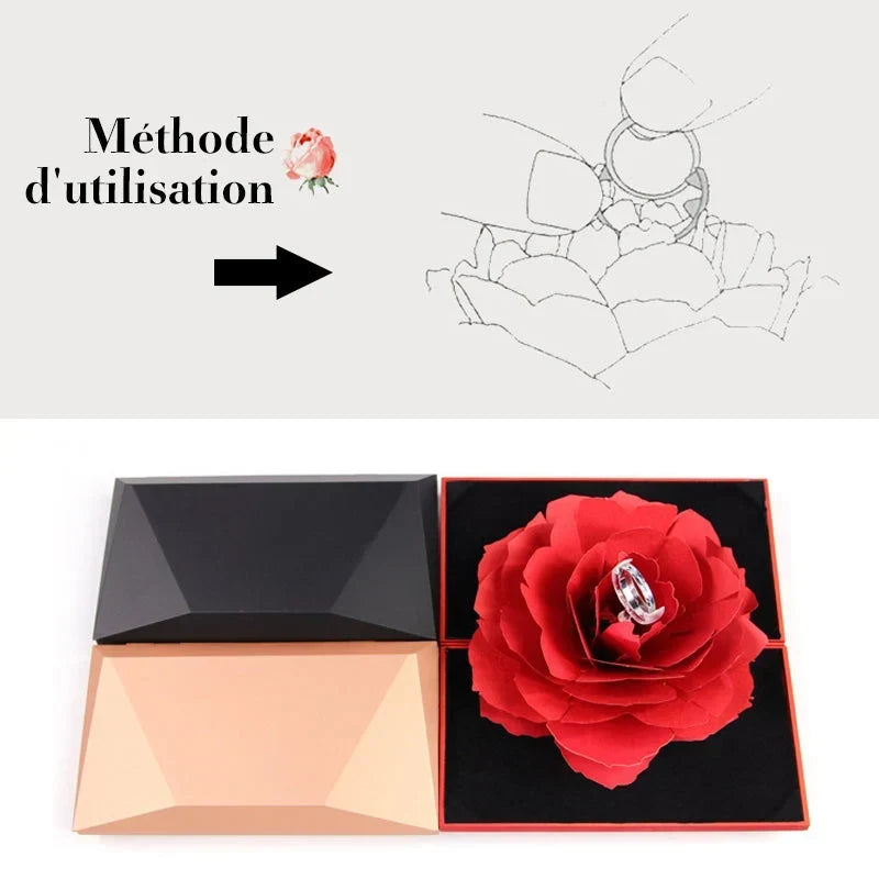 Sieradendoos – Compact met 3D-Bloemdesign
