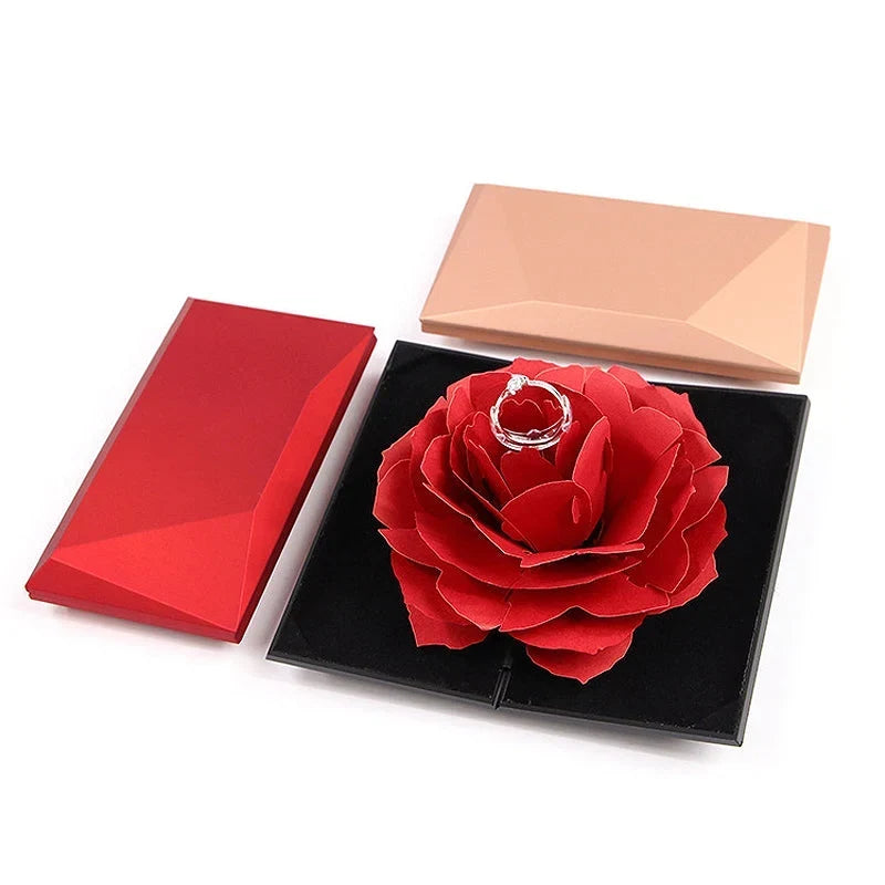 Sieradendoos – Compact met 3D-Bloemdesign