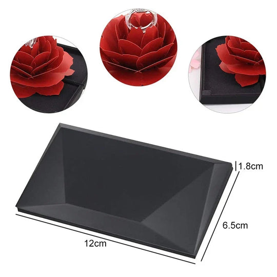 Sieradendoos – Compact met 3D-Bloemdesign