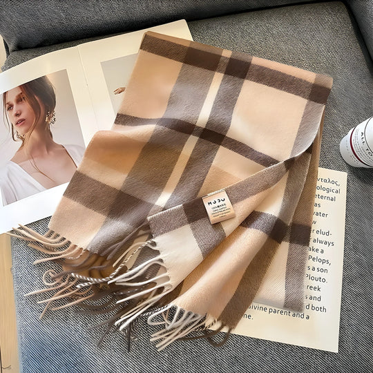 Sjaal Dames Ruitmotief – Groot Formaat 200 x 70 cm