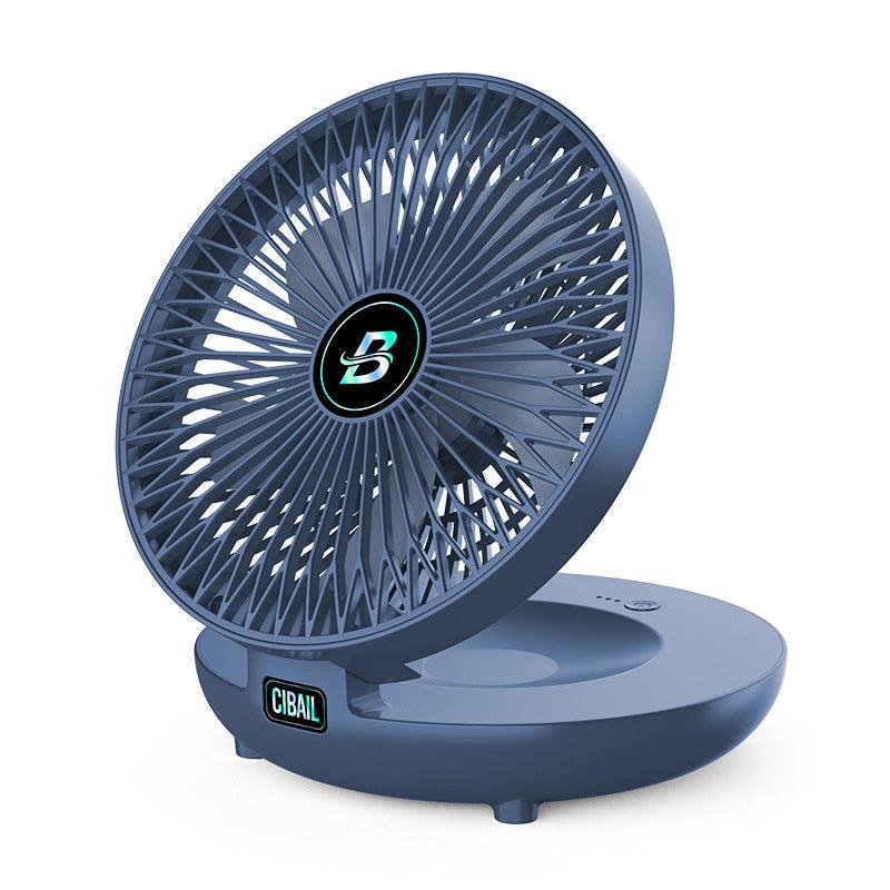 Mini Rechargeable Fan – Table & Wall, Wireless, Quiet