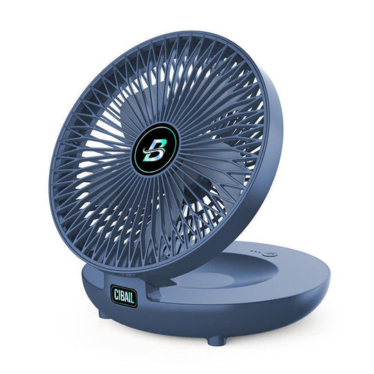 Mini Rechargeable Fan – Table & Wall, Wireless, Quiet