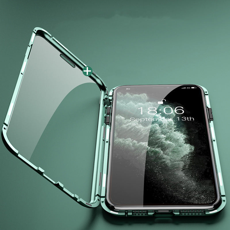 Magnetic 360° Glass-Protected iPhone Case