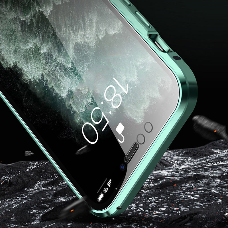 Magnetic 360° Glass-Protected iPhone Case