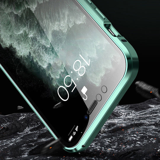 Magnetic 360° Glass-Protected iPhone Case