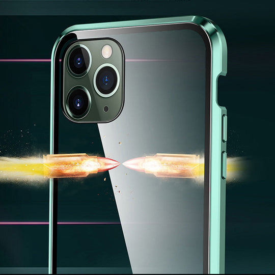 Magnetic 360° Glass-Protected iPhone Case