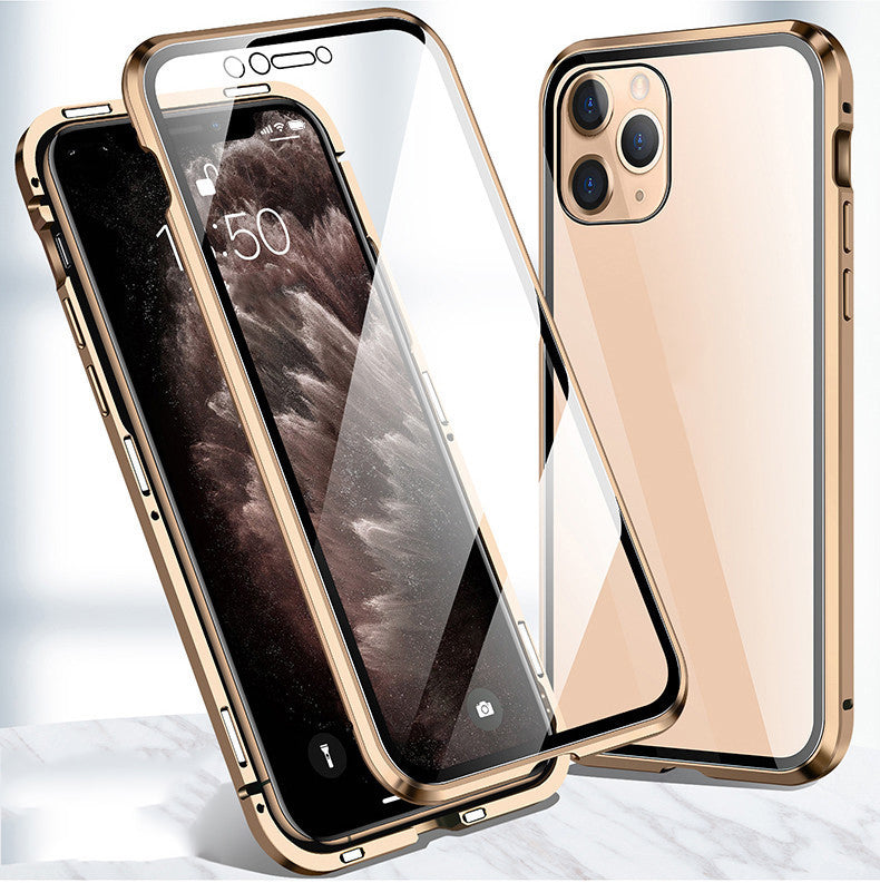 Magnetic 360° Glass-Protected iPhone Case
