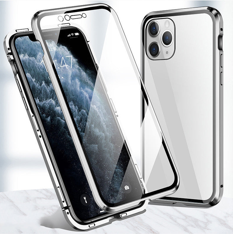 Magnetic 360° Glass-Protected iPhone Case