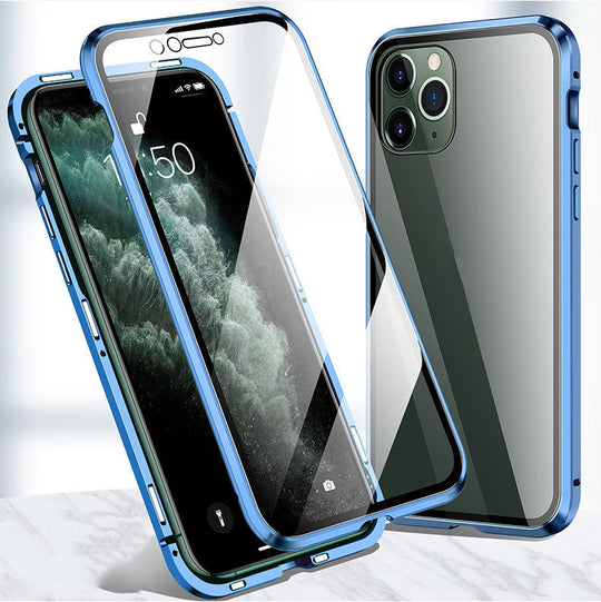 Magnetic 360° Glass-Protected iPhone Case