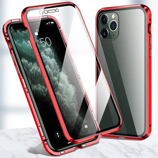 Magnetic 360° Glass-Protected iPhone Case