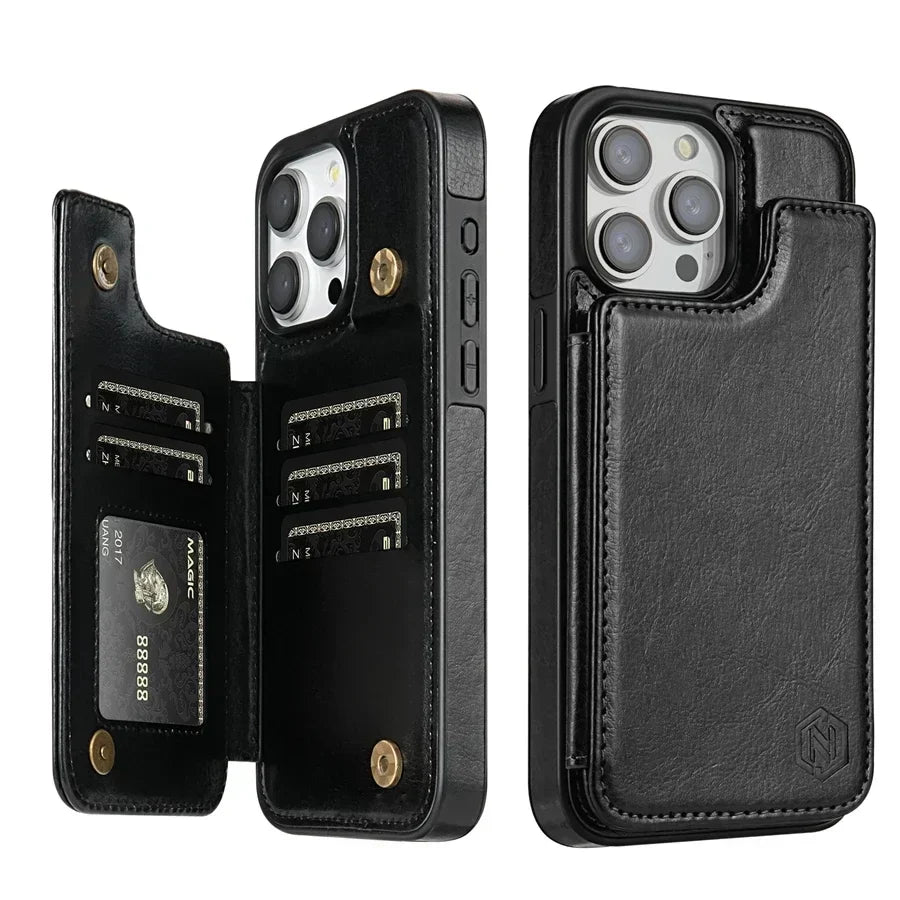 Telefoonhoesje Bookcase – met Kaartvakken voor iPhone 16 Pro Max