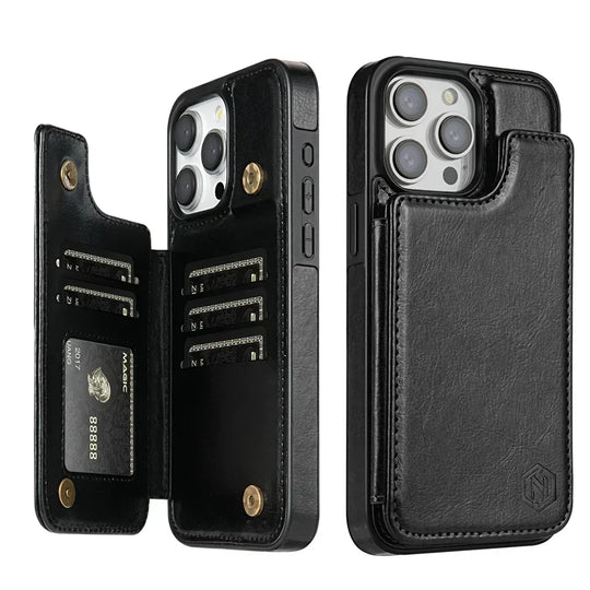 Telefoonhoesje Bookcase – met Kaartvakken voor iPhone 16 Pro Max