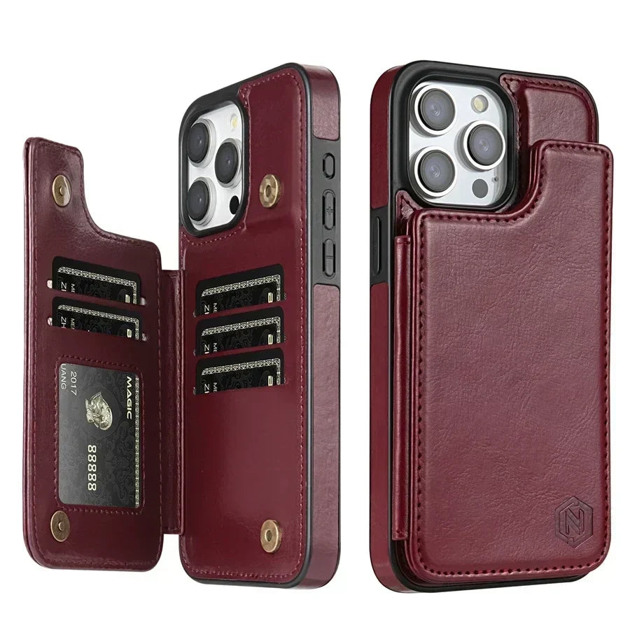 Telefoonhoesje Bookcase – met Kaartvakken voor iPhone 16 Pro Max