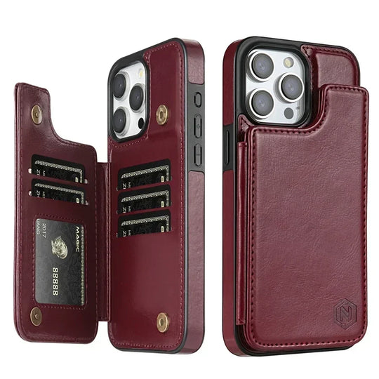 Telefoonhoesje Bookcase – met Kaartvakken voor iPhone 16 Pro Max