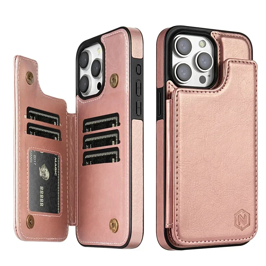Telefoonhoesje Bookcase – met Kaartvakken voor iPhone 16 Pro Max