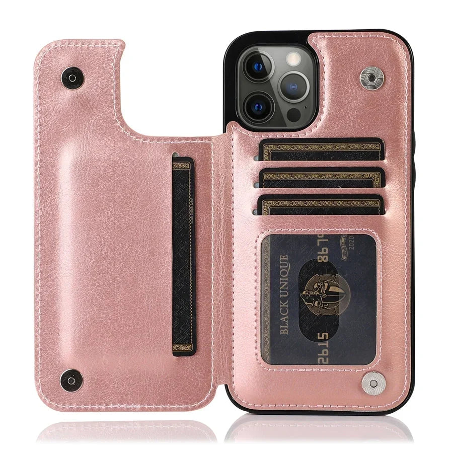 Telefoonhoesje Bookcase – met Kaartvakken voor iPhone 16 Pro Max