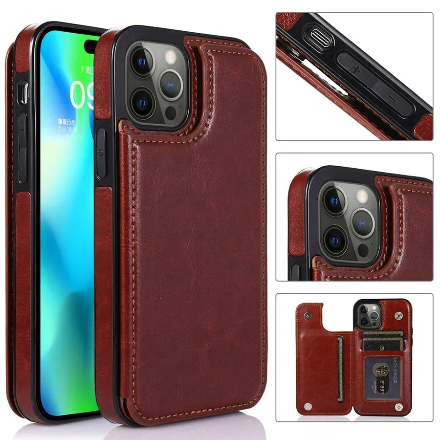 Telefoonhoesje Bookcase – met Kaartvakken voor iPhone 16 Pro Max