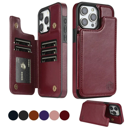 Telefoonhoesje Bookcase – met Kaartvakken voor iPhone 16 Pro Max