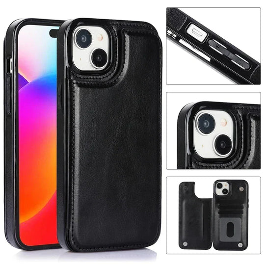 Telefoonhoesje Bookcase – met Kaartvakken voor iPhone 16 Pro Max