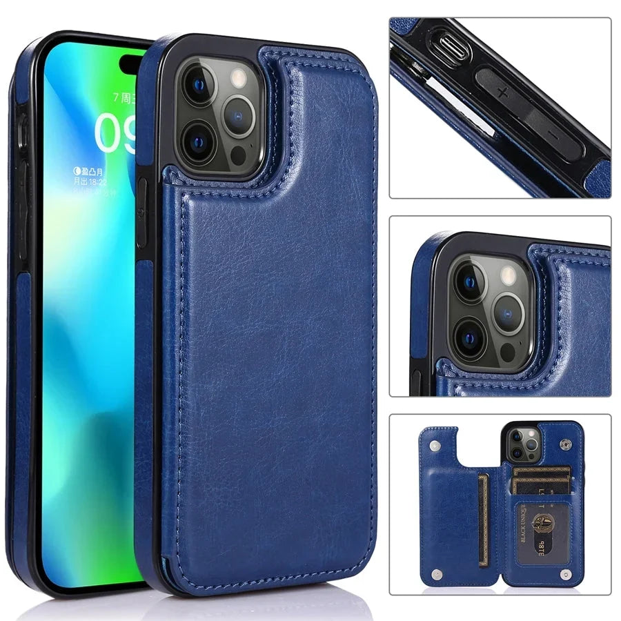 Telefoonhoesje Bookcase – met Kaartvakken voor iPhone 16 Pro Max