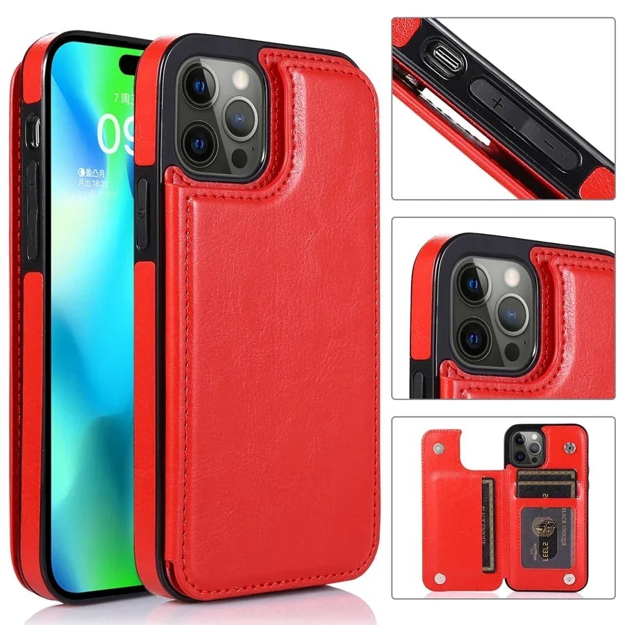 Telefoonhoesje Bookcase – met Kaartvakken voor iPhone 16 Pro Max