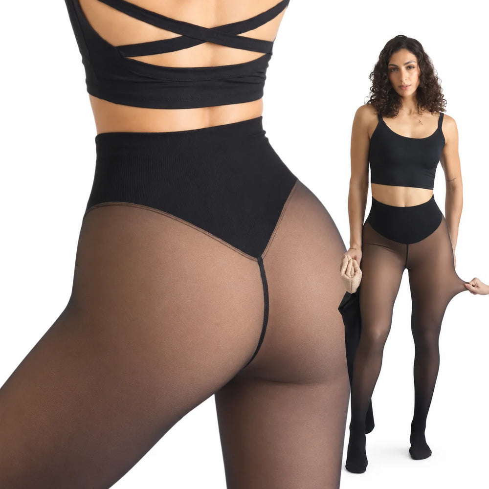 Thermo Legging – Fleecevoering met Hoge Tailleband