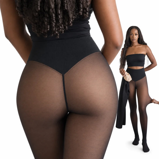 Thermo Legging – Fleecevoering met Hoge Tailleband