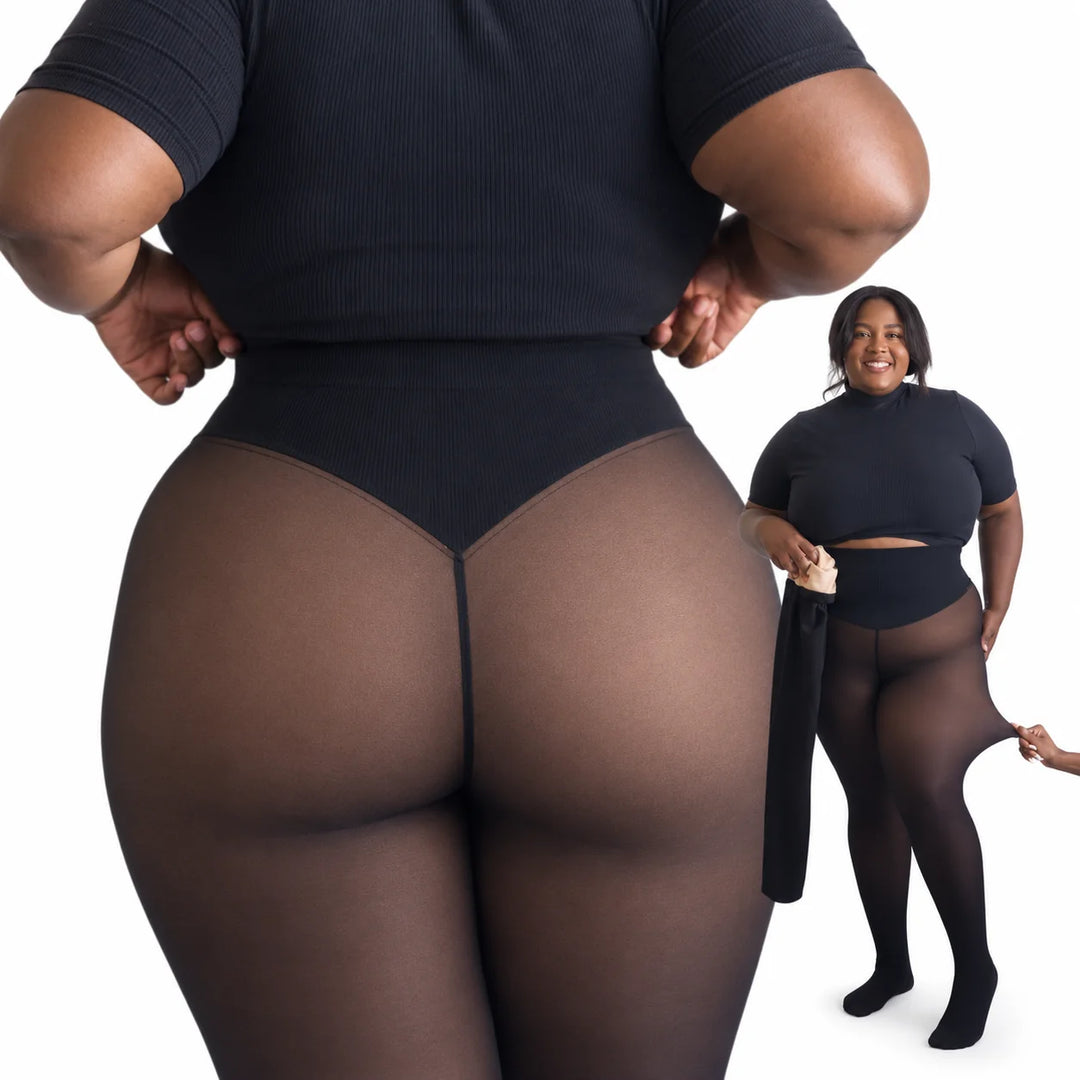 Thermo Legging – Fleecevoering met Hoge Tailleband