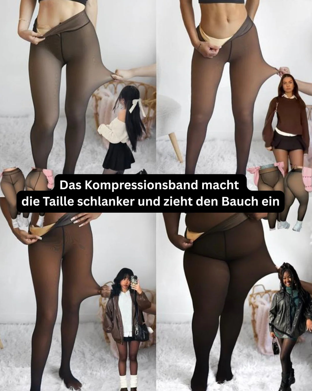 Thermo Legging – Fleecevoering met Hoge Tailleband
