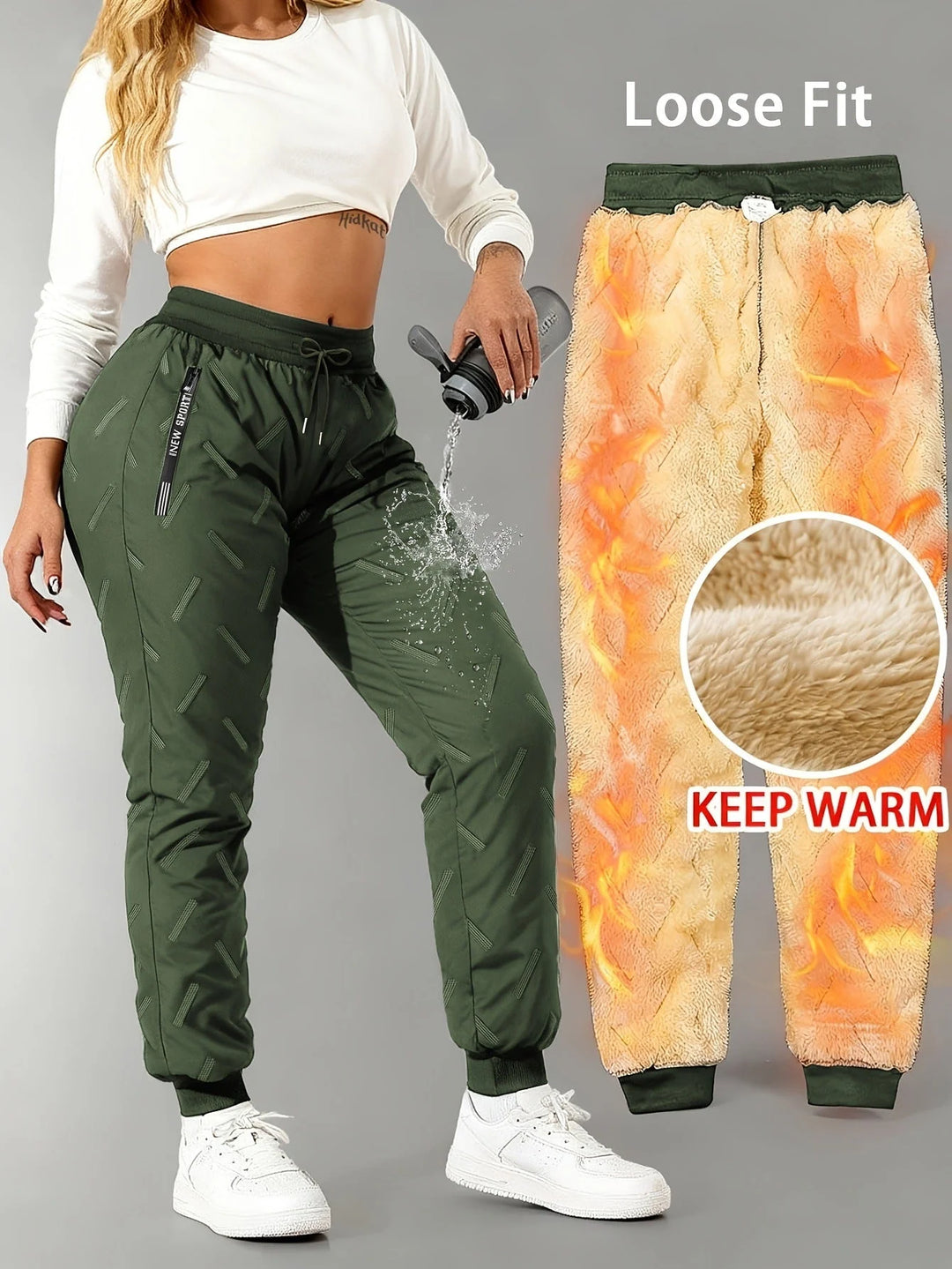 Thermobroek Waterafstotend – met Warme Fleecevoering