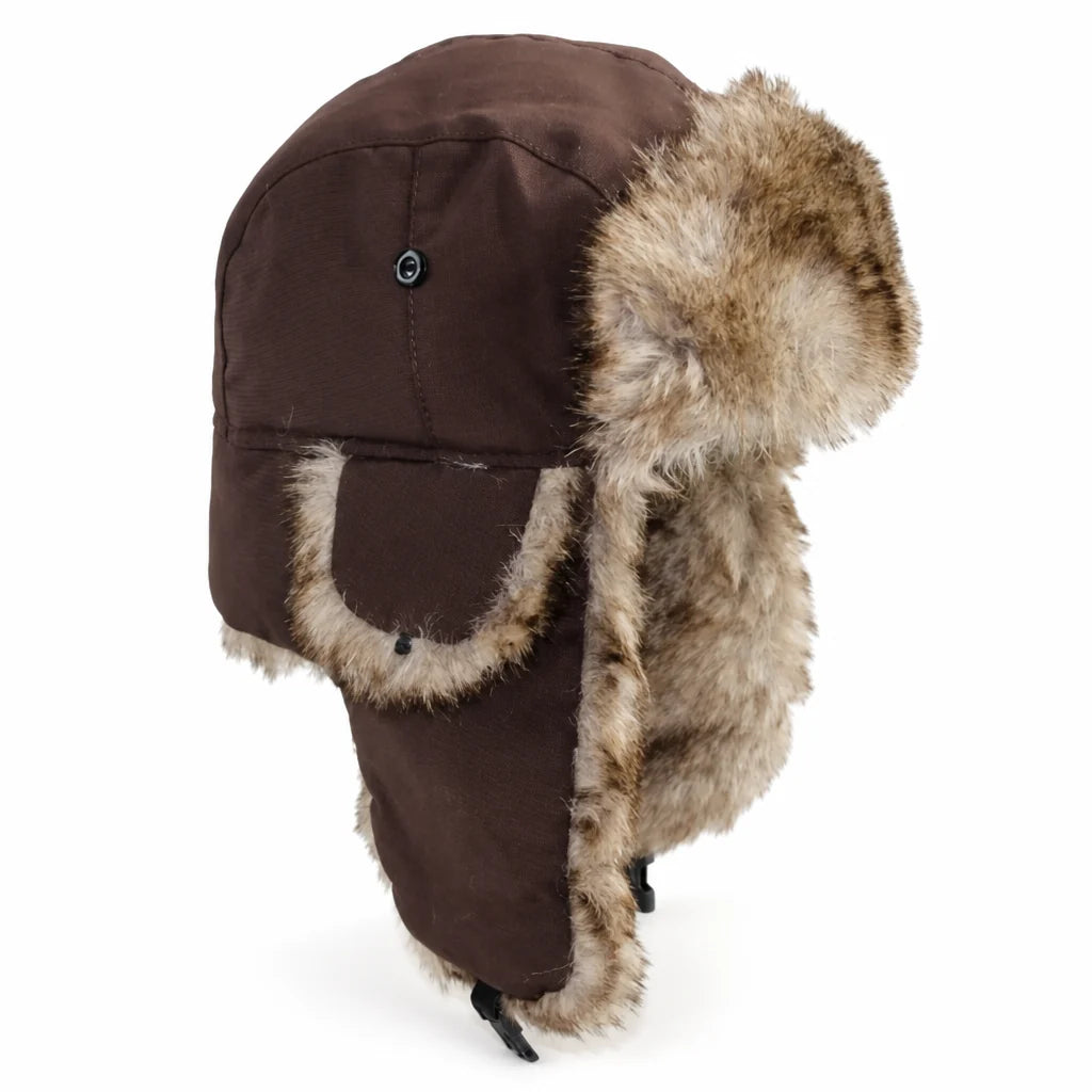 Trappermuts Winter – met Kunstbont en Oorkleppen