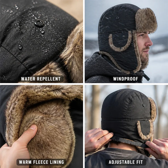 Trappermuts Winter – met Kunstbont en Oorkleppen