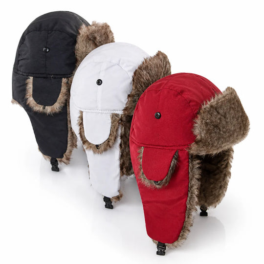 Trappermuts Winter – met Kunstbont en Oorkleppen
