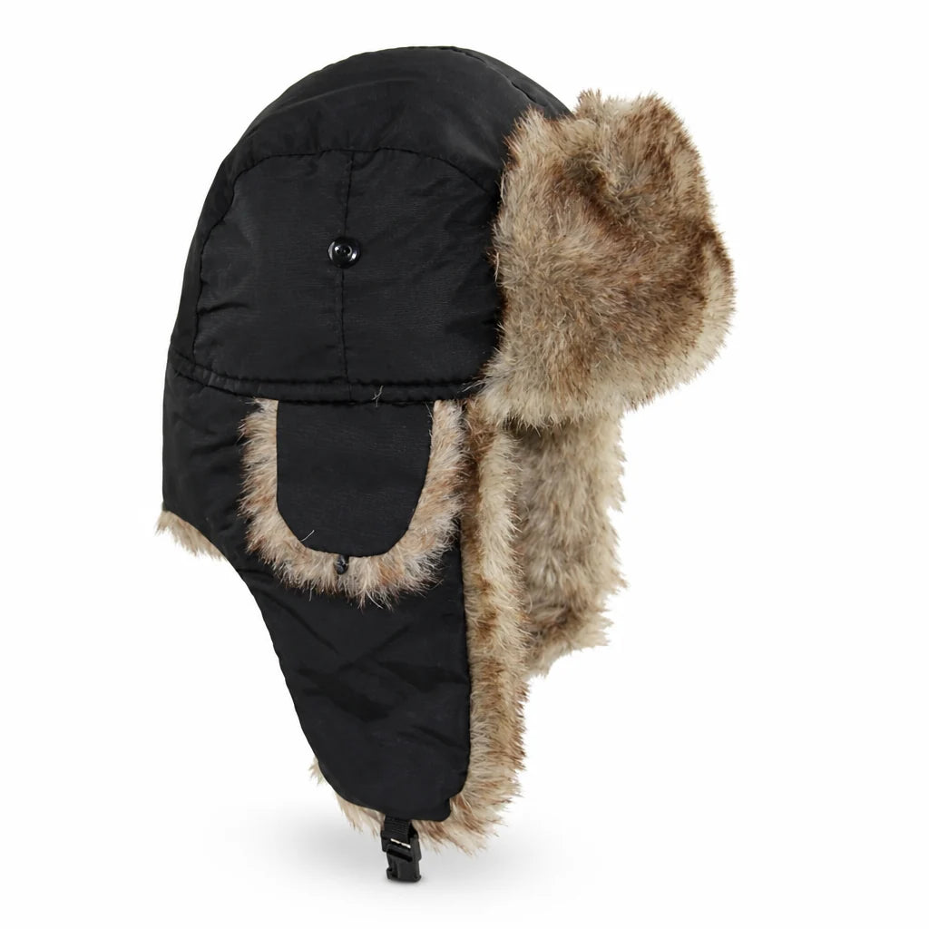 Trappermuts Winter – met Kunstbont en Oorkleppen