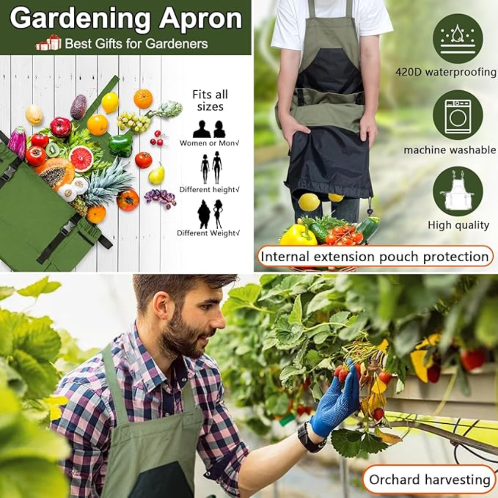 Tuinschort met Zakken - Gereedschapsschort voor Tuin