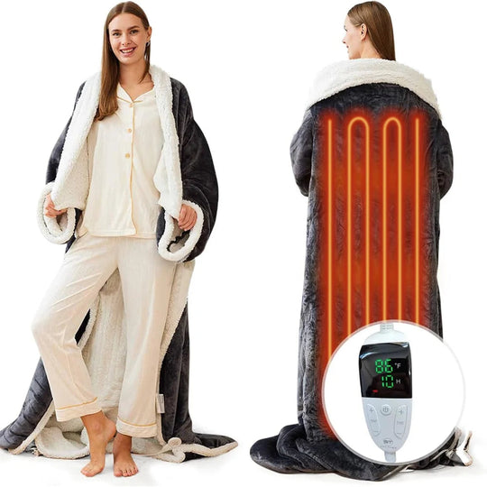 Verwarmde Deken – Draagbare Elektrische Throw met Temperatuurregeling