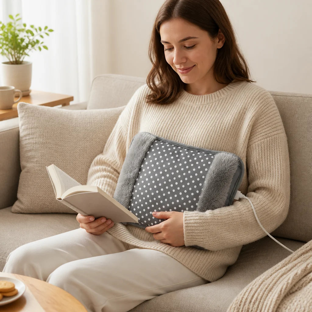Warmtekussen Elektrisch – met Pluchen Hoes