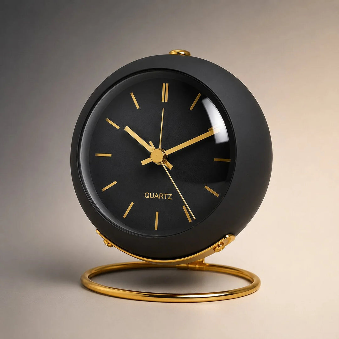 Wekker – Stille Analoge Wekker met Metalen Behuizing
