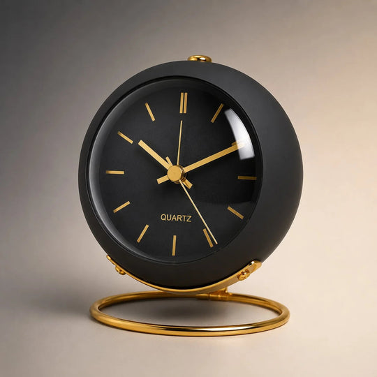 Wekker – Stille Analoge Wekker met Metalen Behuizing