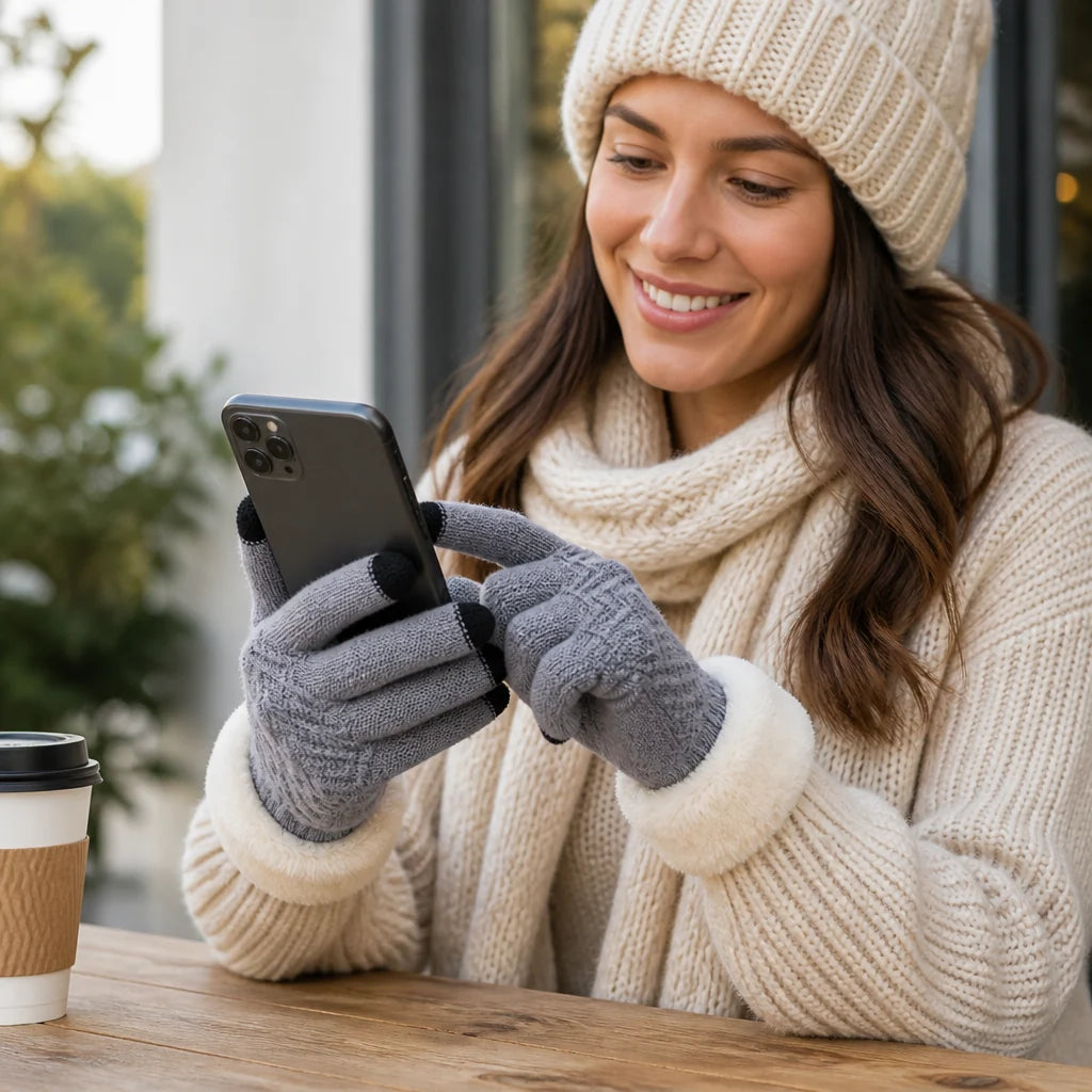 Winterhandschoenen Touchscreen – met Fleecevoering