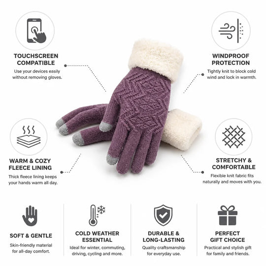 Winterhandschoenen Touchscreen – met Fleecevoering